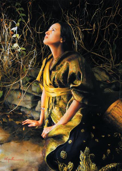 God Liveth And Seeth Me - 20 x 28 print by Elspeth Young