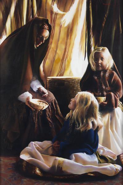 The Daughters Of Zelophehad - 24 x 36 giclée on canvas (unmounted) by Elspeth Young