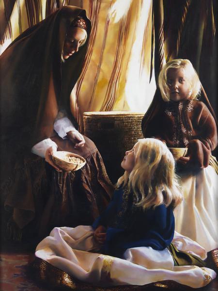 The Daughters Of Zelophehad - 30 x 40 giclée on canvas (unmounted) by Elspeth Young