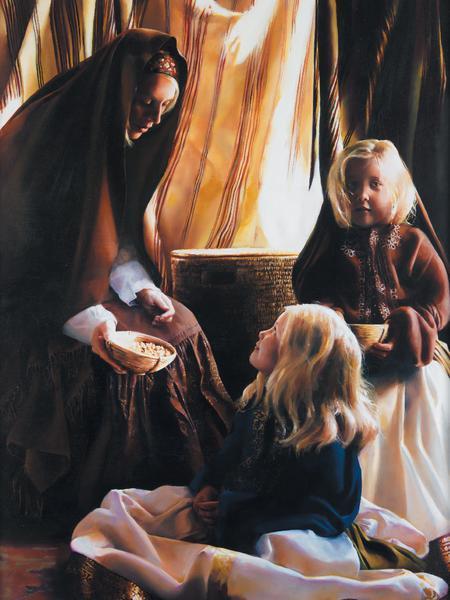 The Daughters Of Zelophehad - 12 x 16 print by Elspeth Young
