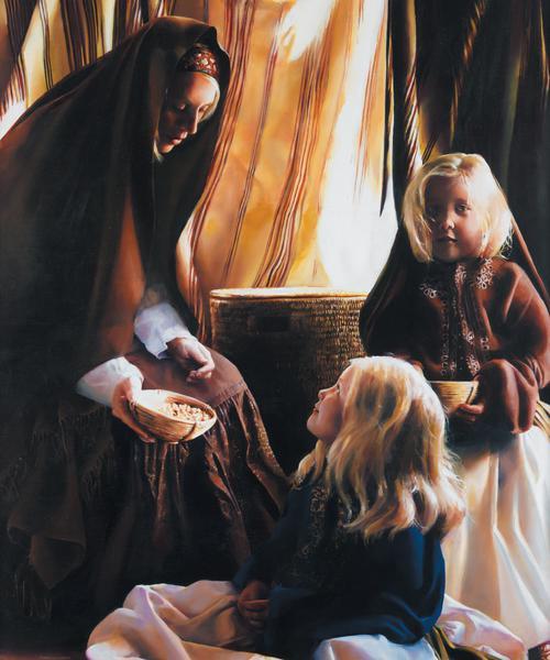 The Daughters Of Zelophehad - 20 x 24 print by Elspeth Young