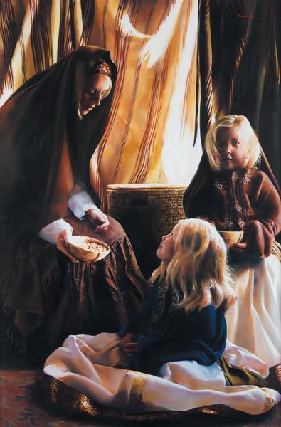 The Daughters Of Zelophehad - 24 x 36.5 print by Elspeth Young