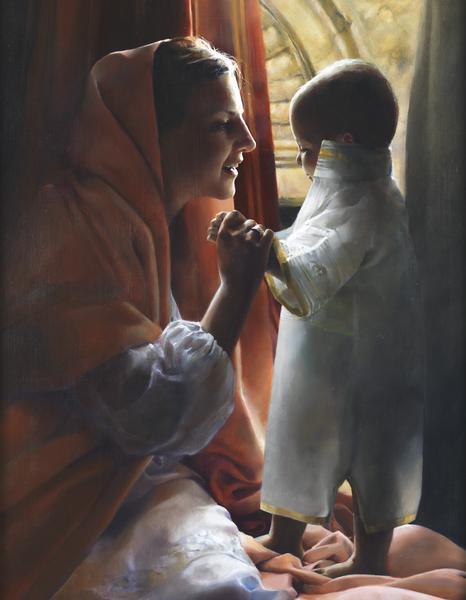 For This Child I Prayed - 14 x 18 giclée on canvas (pre-mounted) by Elspeth Young