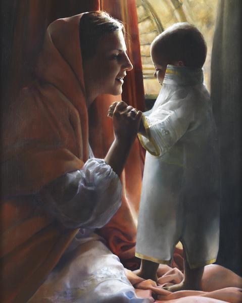 For This Child I Prayed - 24 x 30 giclée on canvas (unmounted) by Elspeth Young