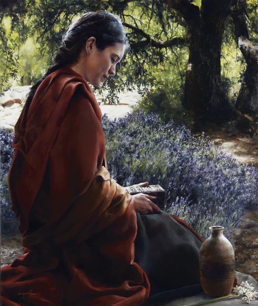 She Is Come Aforehand - 16 x 19 giclée on canvas (pre-mounted) by Elspeth Young
