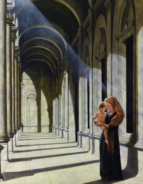 The Windows Of Heaven - 14 x 18 giclée on canvas (pre-mounted) by Al Young