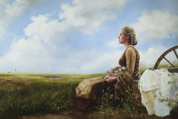 If God So Clothe The Field - 20 x 30 giclée on canvas (unmounted) by Elspeth Young