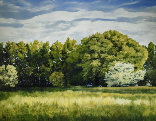 Green And Pleasant Land - 14 x 18 print by Ashton Young