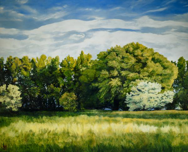 Green And Pleasant Land - 20 x 24.75 giclée on canvas (unmounted) by Ashton Young