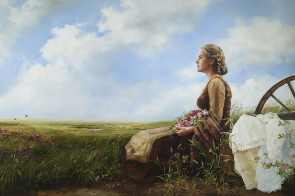 If God So Clothe The Field - 24 x 36 giclée on canvas (unmounted) by Elspeth Young