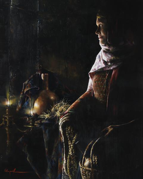 A Lamp Unto My Feet - 16 x 20 giclée on canvas (pre-mounted) by Elspeth Young
