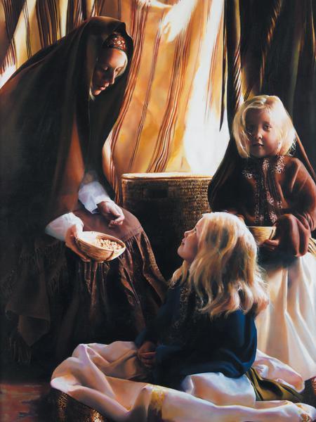 The Daughters Of Zelophehad - 30 x 40 print by Elspeth Young