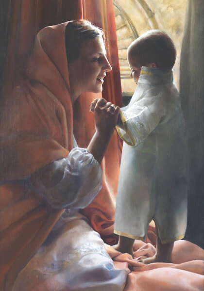 For This Child I Prayed - 14 x 20 giclée on canvas (pre-mounted) by Elspeth Young