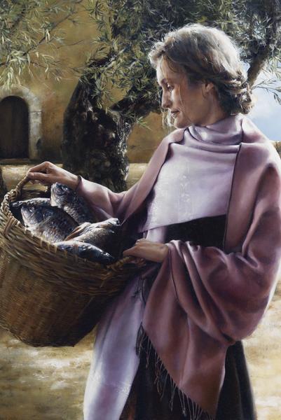 And Martha Served - 24 x 36 giclée on canvas (unmounted) by Elspeth Young