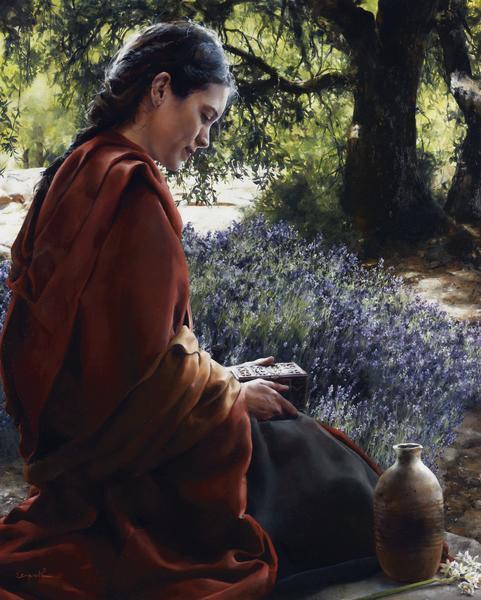 She Is Come Aforehand - 16 x 20 giclée on canvas (pre-mounted) by Elspeth Young