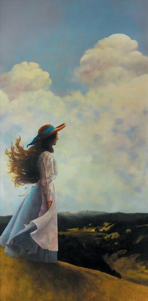 In The High Valley - 20 x 40.75 print by Al Young