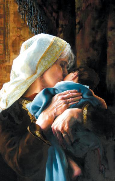 Is Anything Too Hard For The Lord - 18 x 28.25 print by Elspeth Young