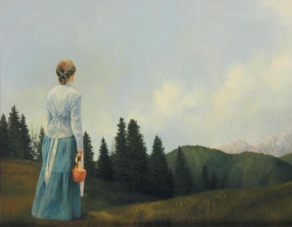 Mountain Home - 14 x 18 print by Al Young