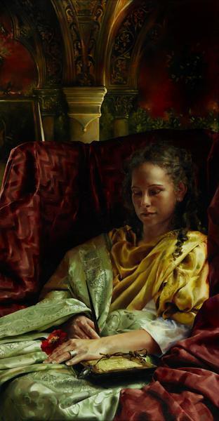 Upon Awakening - 12 x 23 giclée on canvas (pre-mounted) by Elspeth Young
