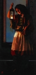 A Damsel Came To Hearken - 18 x 36.75 print