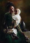 Bearing A Child In Her Arms - 20 x 28 print