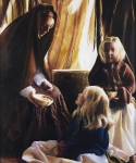 The Daughters Of Zelophehad - 20 x 24 giclée on canvas (unmounted)