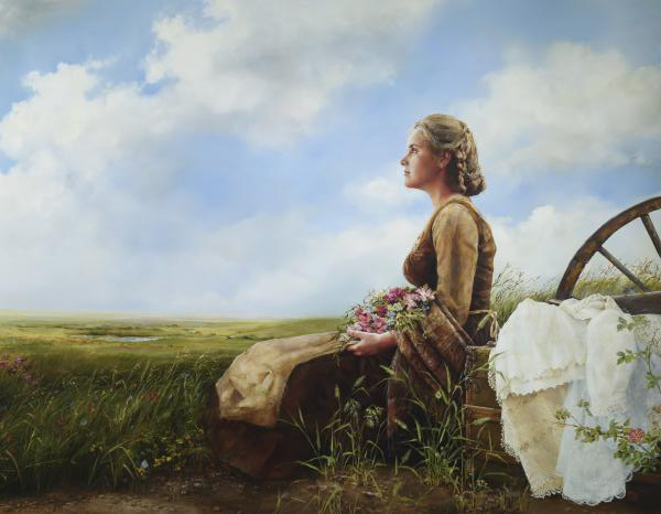 If God So Clothe The Field - 14 x 18 giclée on canvas (pre-mounted) by Elspeth Young