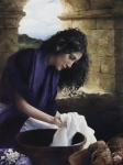 She Worketh Willingly With Her Hands - 18 x 24 giclée on canvas (pre-mounted)