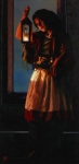 A Damsel Came To Hearken - 18 x 36.75 giclée on canvas (unmounted)