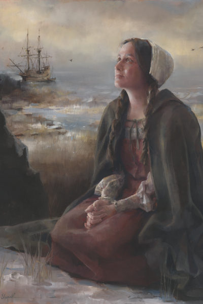 And Blessed the God of Heaven - 16 x 24 giclée on canvas (pre-mounted) by Elspeth Young