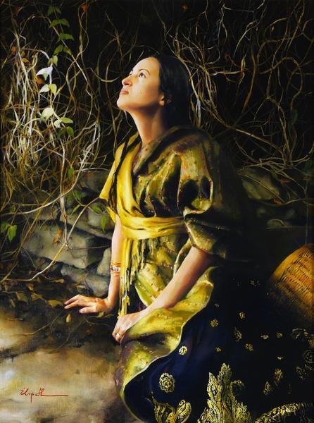 God Liveth And Seeth Me - 18 x 24.25 gicl&eacute;e on canvas (unmounted) by Elspeth Young