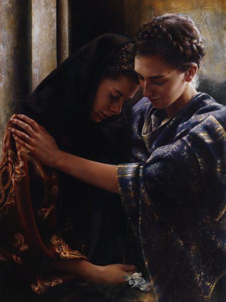 Here Bring Your Wounded Hearts - 18 x 24 gicl&eacute;e on canvas (pre-mounted) by Elspeth Young