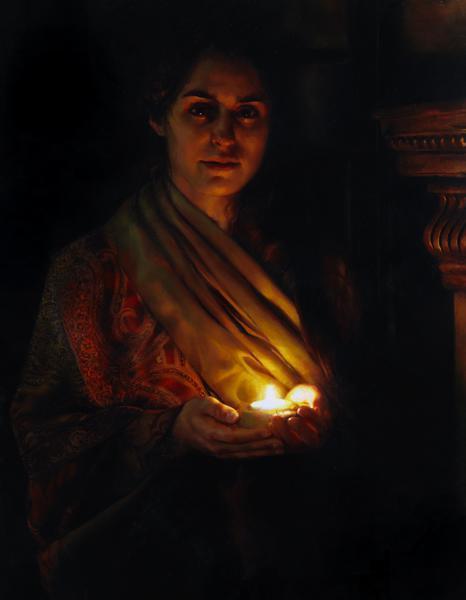 Go Forth To Meet The Bridegroom - 14 x 18 gicl&eacute;e on canvas (pre-mounted) by Elspeth Young