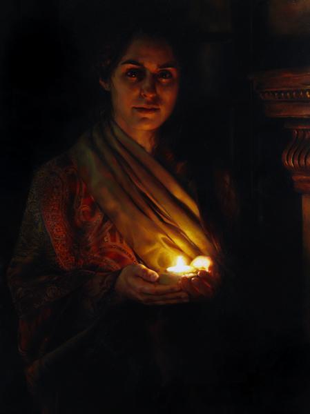 Go Forth To Meet The Bridegroom - 18 x 24 gicl&eacute;e on canvas (pre-mounted) by Elspeth Young