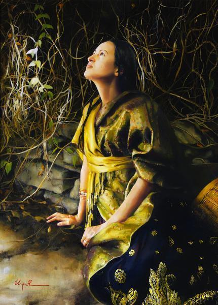 God Liveth And Seeth Me - 20 x 28 gicl&eacute;e on canvas (unmounted) by Elspeth Young