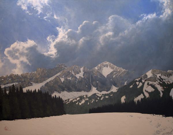 Den Kommende Våren - 14 x 18 gicl&eacute;e on canvas (pre-mounted) by Al Young