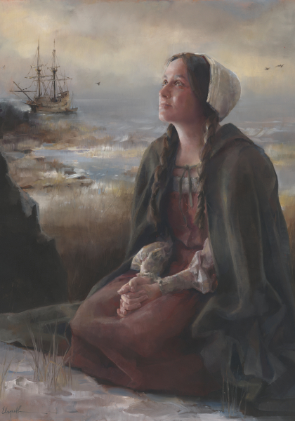 And Blessed the God of Heaven - 14 x 20 gicl&eacute;e on canvas (pre-mounted) by Elspeth Young