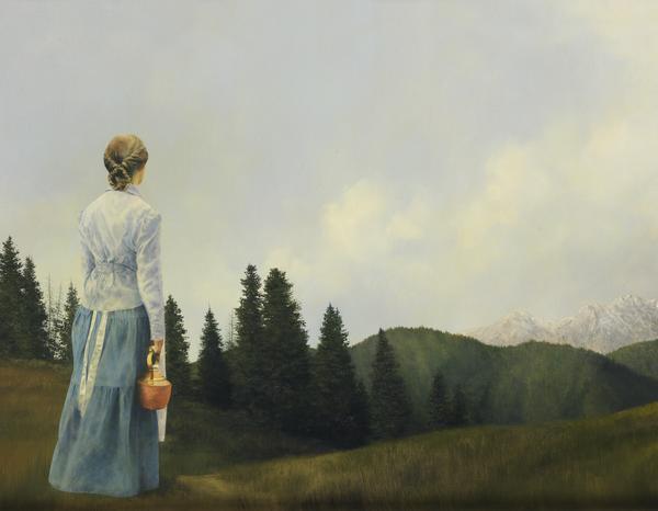 Mountain Home - 14 x 18 gicl&eacute;e on canvas (pre-mounted) by Al Young