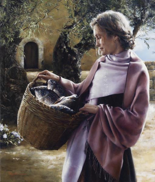 And Martha Served - 20 x 23.5 gicl&eacute;e on canvas (unmounted) by Elspeth Young