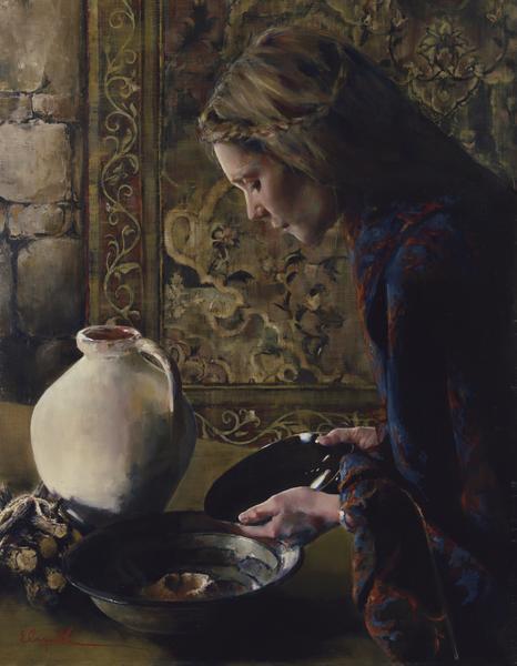 Charity Never Faileth - 14 x 18 gicl&eacute;e on canvas (pre-mounted) by Elspeth Young