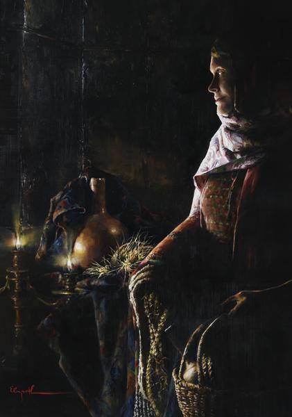 A Lamp Unto My Feet - 14 x 20 gicl&eacute;e on canvas (pre-mounted) by Elspeth Young