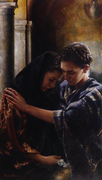 Here Bring Your Wounded Hearts - 24 x 42.5 gicl&eacute;e on canvas (unmounted) by Elspeth Young