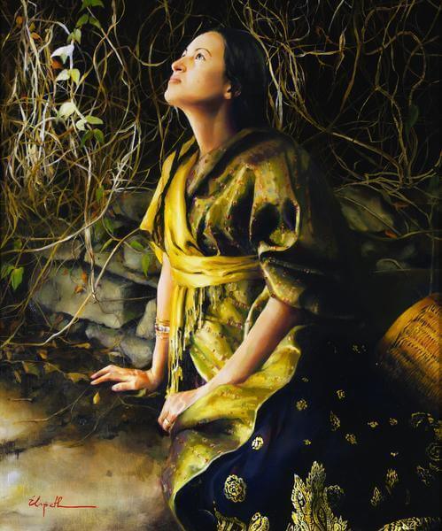 God Liveth And Seeth Me - 20 x 24 gicl&eacute;e on canvas (unmounted) by Elspeth Young