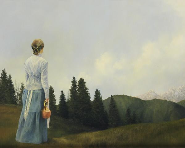 Mountain Home - 24 x 30 gicl&eacute;e on canvas (unmounted) by Al Young