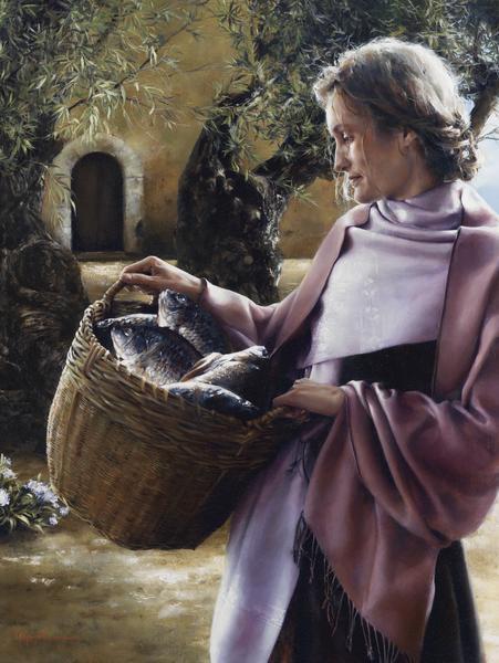 And Martha Served - 12 x 16 gicl&eacute;e on canvas (pre-mounted) by Elspeth Young