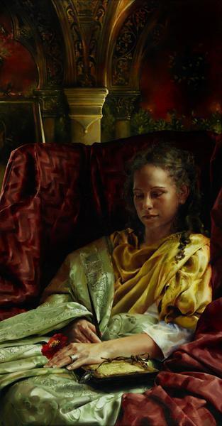 Upon Awakening - 20 x 38.5 gicl&eacute;e on canvas (unmounted) by Elspeth Young