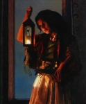 A Damsel Came To Hearken - 20 x 24 gicl&eacute;e on canvas (unmounted)