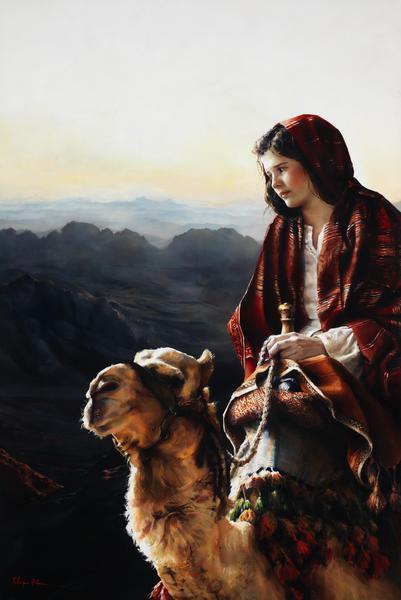 I Will Go Before Your Face - 16 x 24 gicl&eacute;e on canvas (pre-mounted) by Elspeth Young