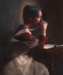 With Consoling Words - 20 x 24 gicl&eacute;e on canvas (unmounted)