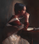With Consoling Words - 18 x 20 gicl&eacute;e on canvas (pre-mounted)
